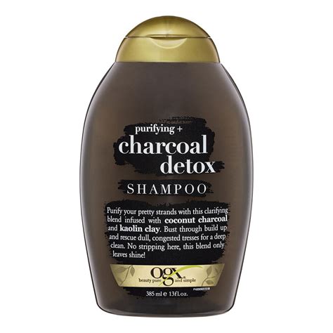 Ogx 385ml Purifying And Charcoal Detox Shampoo And Conditioner Combo