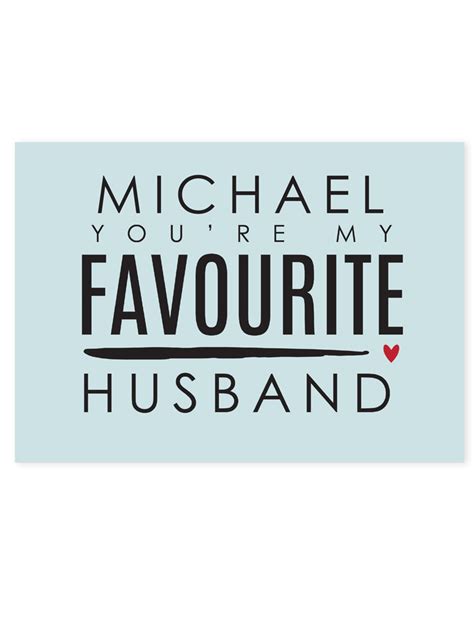 Personalised Youre My Favourite Husband Card Novelties Parties Direct Ltd