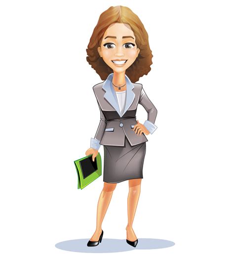 Transparent Background Business Woman Cartoon Png Bsnies