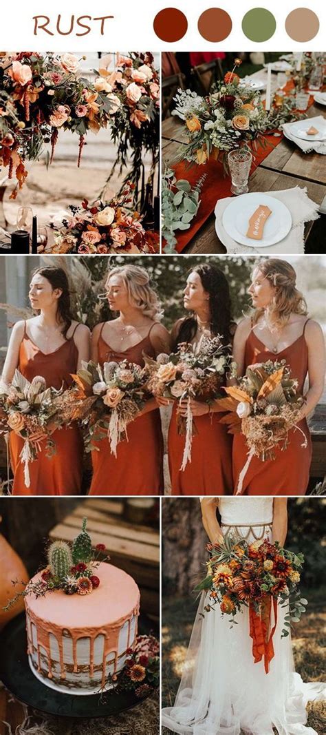 Rust Wedding Ideas For Fall 2020 Rusting Wedding Fall Wedding Colors