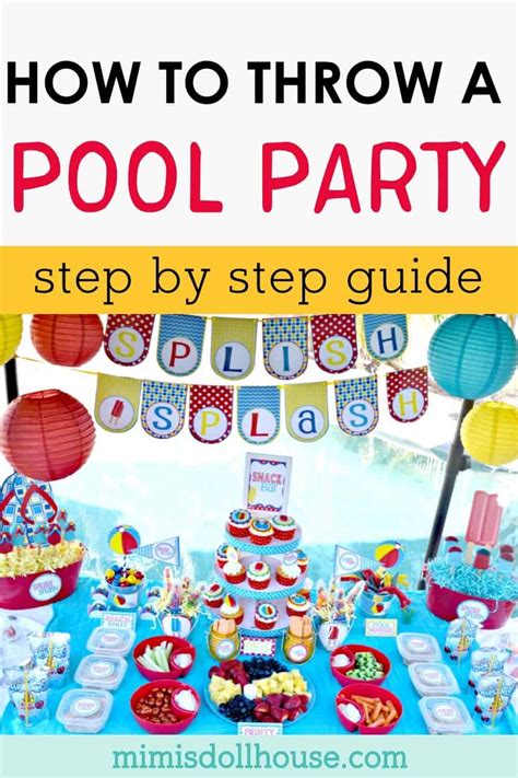 How To Plan The Perfect Pool Party Mimis Dollhouse