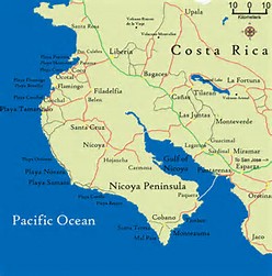 Image result for nicoya costa rica map