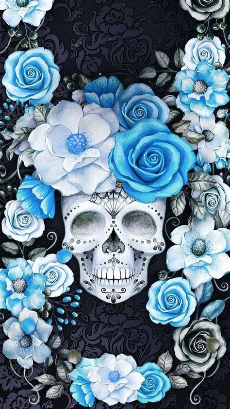 We have 67+ background pictures for you! Pin by Cheryl Christel on Skulls | Skull wallpaper iphone, Sugar skull art drawing, Skull art ...