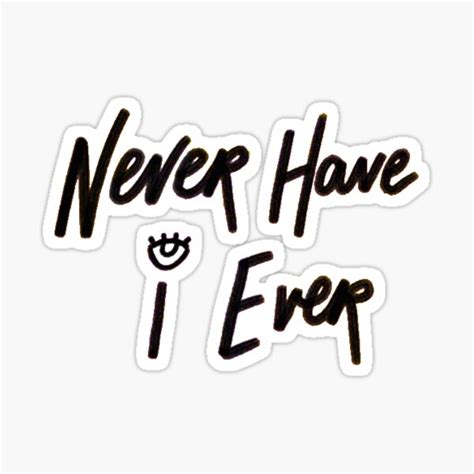Never Have I Ever Logo Sticker For Sale By Hailstonestixer Redbubble