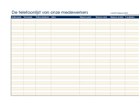 No email or registration is required. Telefoonlijst