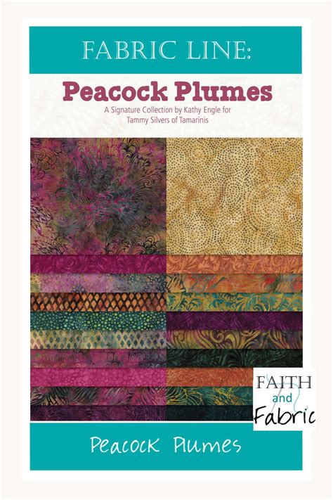 Sneak Peek Peacock Plumes Fabric By Island Batik Faith And Fabric
