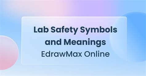 Lab Safety Rules Symbols