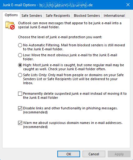 Outlook Spam Filter How To Set It Up And Customize It Ionos