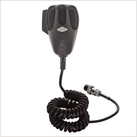 Cobra Hg M73 Premium Dynamic Replacement Cb Microphone Black 4 Pin
