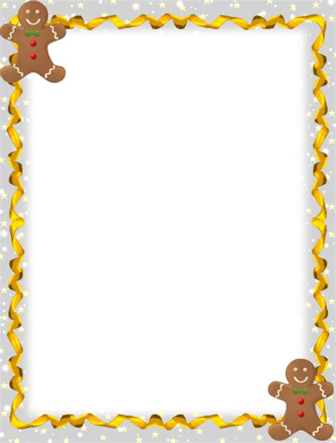 Gingerbread Man Border Clip Art Page Border And Vector Graphics Clip