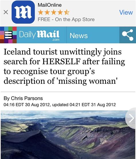 Woman Joins Search Party Doesnt Know Shes Searching For Herself R
