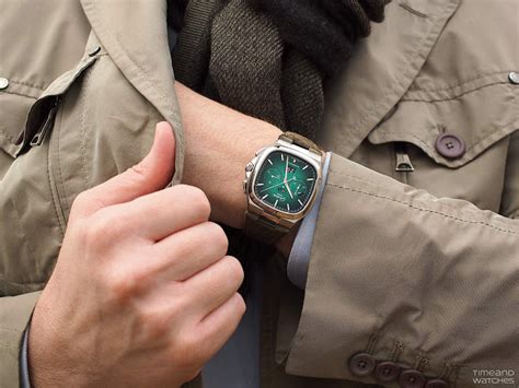 Hands On Review Glashütte Original Seventies Chronograph Panorama Date Green Dial Con Immagini