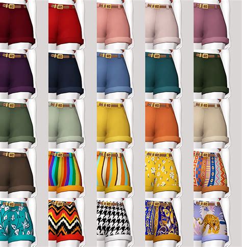 Simstrouble Pride And Joy Shorts By The Sims 4 Maxis Match Custom