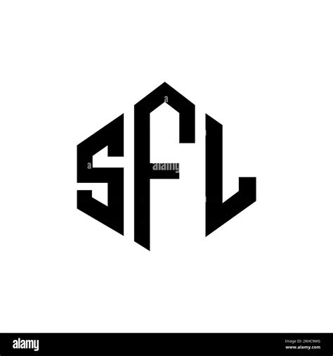 Sfl Letter Logo Design With Polygon Shape Sfl Polygon And Cube Shape