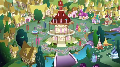 Image Crowd In Ponyville Town Square S4e16png My Little Pony