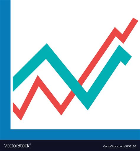 Upward Trend In Graph Royalty Free Vector Image