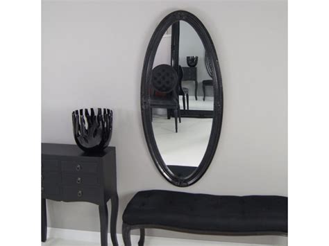 owalne lustro ozdobna drewniana rama kolor czarny lustra do garderoby zdjęcia pomysły