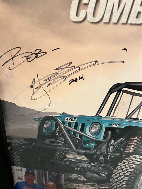 Jessi Combs Autograph Poster 2014 Team Faulkner Driver Ebay
