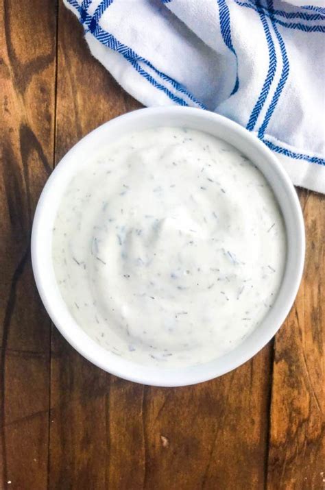 Mix together mayonnaise, sour cream, lemon juice, dried herbs, garlic, onion powder, salt and pepper in a bowl. Creamy, easy to make, homemade ranch dip with mayonnaise ...