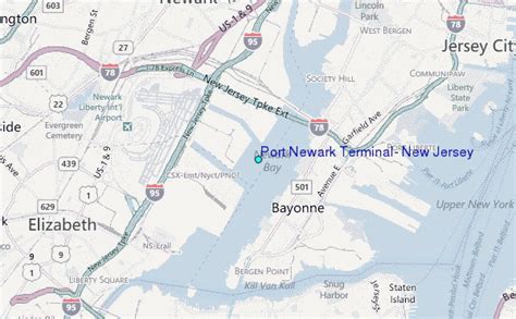 Port Newark Terminal New Jersey Tide Station Location Guide