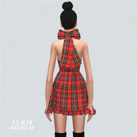 X Mini Dress With Ribbon At Marigold Sims 4 Updates