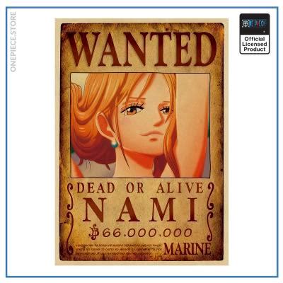 One Piece Anime Wanted Poster Nami Bounty Official Merch One Piece Store