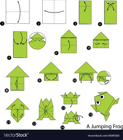 Step By Step Instructions To Make Origami Frog