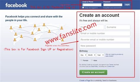 How To Sign Up Facebook Facebook Login How To Sign Up Facebook For