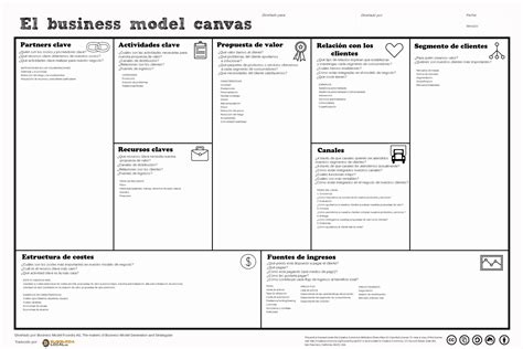 020 Business Plan Lean Model Canvas Template New Generation In Business