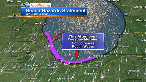 Beach Hazard Alert Issued For Lake Michigan Shorelines In Cook Porter
