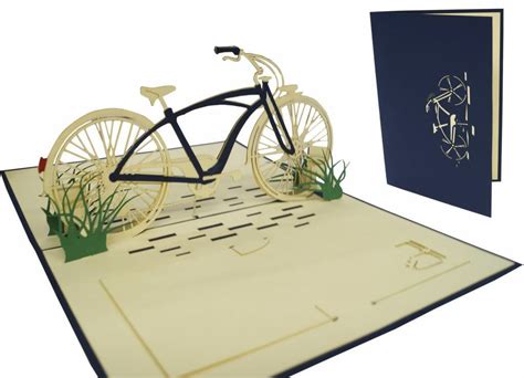 Pop Up 3d Karte Geburtstagskarten Glückwunsch Karte Fahrrad Van