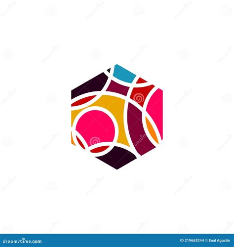 Mosaic Art Logo Design Template Stock Vector Illustration Of Emblem