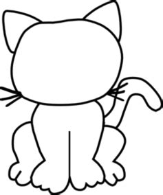 Colouring images of kitten cute kitten coloring pages cat and kitten outline cat outline clipart - Clipground