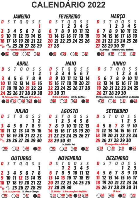 Calend Rio 2022 Png Para Imprimir Imagens De Calendario Calend Rio