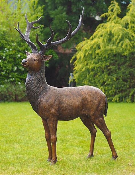 Garden Bronze Deer Sculpture Animal Sculptures Garden Deer Sculpture