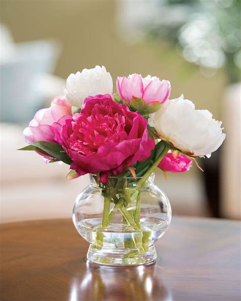 Pink Peony Flowers In Vase Pink Peonies In Blue Vase Pyrography By