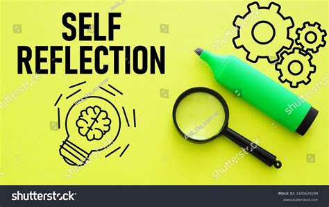 Self Reflection Shown Using Text Stock Photo 2185629299 Shutterstock