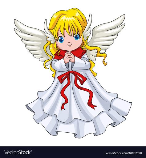 Cute Cartoon Of An Angel Royalty Free Vector Image