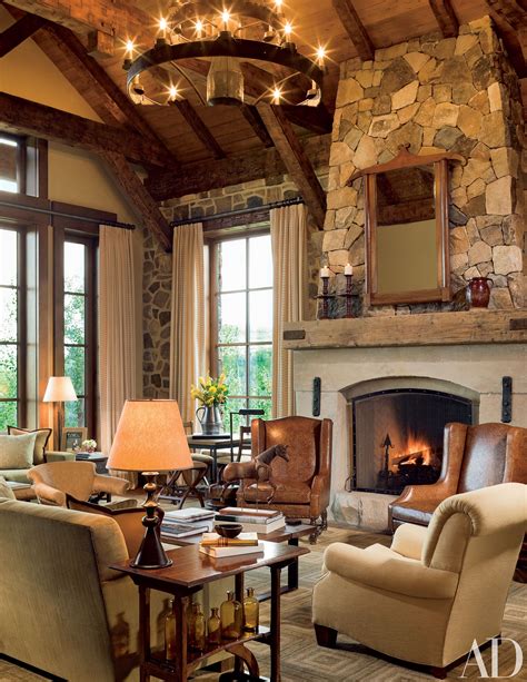 31 Gorgeous Rooms Featuring Warm Colors | Rustic living room design