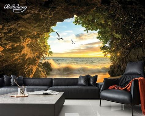 Beibehang 3d Wallpaper Mural Cave Space Span Background Wallpaper