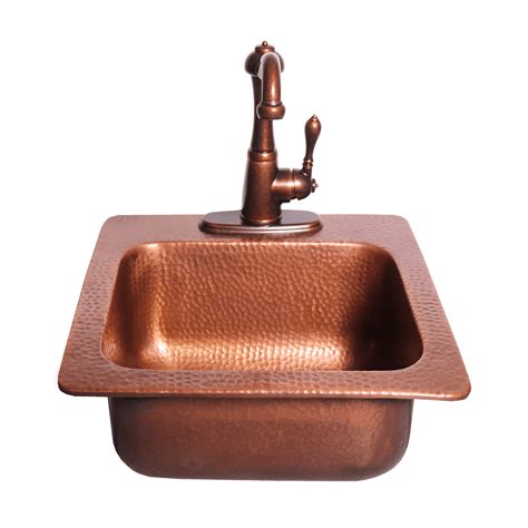 Rcs Copper Drop In Bar Sink With Faucet Bbq Grill People
