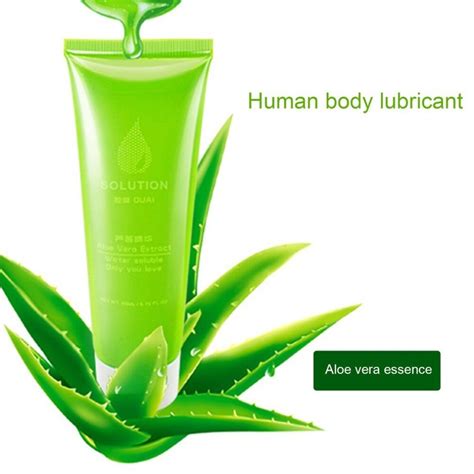 1pcs Green Aloe Vera Water Soluble Body Lubricants Silk Touch Long Last