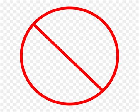 No Sign Transparent Png Crossed Out Circle Transparent Clipart