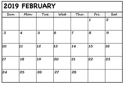 February 2019 Calendar Malaysia Calendar 2019 February Malaysia