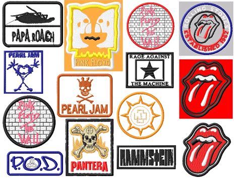 Rock Band Logo Embroidery Designs Set 2 80 Designs