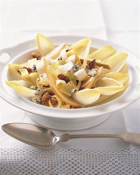 Endive With Pears Walnuts And Roquefort Recipe Roquefort Recipes