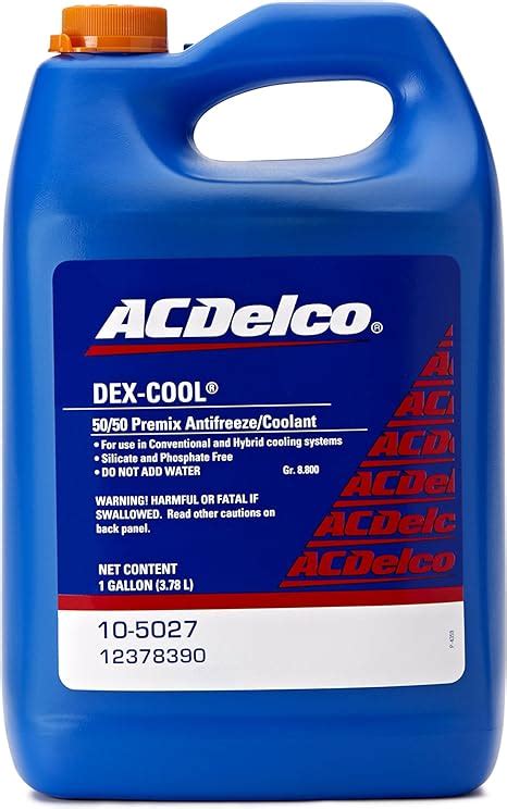 Acdelco 10 5027 Dex Cool 5050 Pre Mix Engine Coolantantifreeze 1