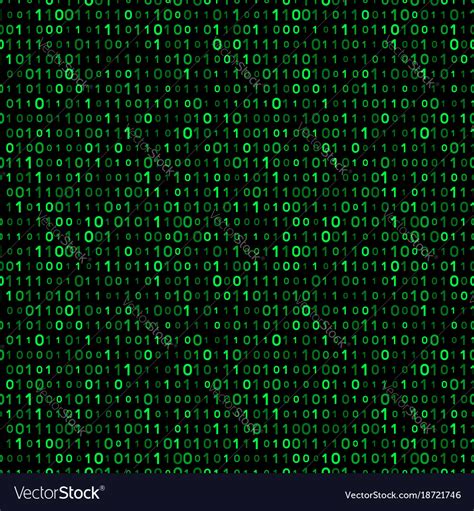 Green Binary Code Background