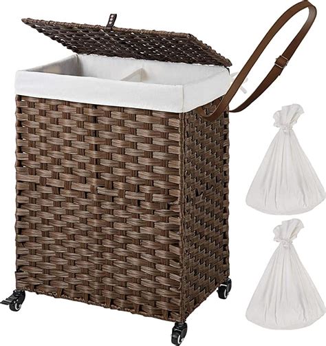Amazon.ca: Laundry Basket with Wheels gambar png
