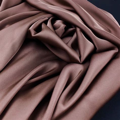 Milk Chocolate Silk Satin Fabric By The Yard Lingerie And Etsy